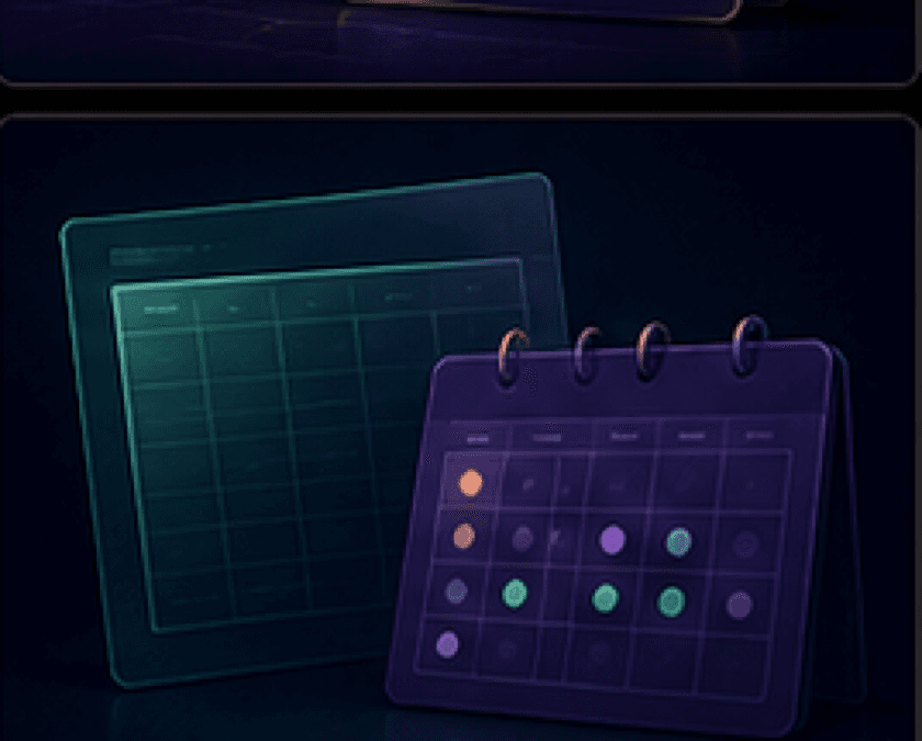 Categories Tell You What. Calendar Dates Tell You When.